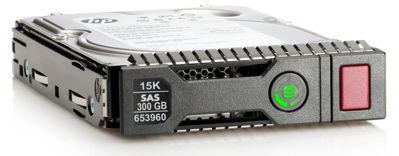 View HP 300GB 6G SAS 15K rpm SFF 25inch SC Enterprise Hard Drive 652611B21 653960001 information