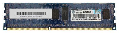 View HP 4GB 1x4GB Single Rank x4 PC3L10600R DDR31333 Registered CAS9 Low Voltage Memory Kit 647893B21 664688001 information