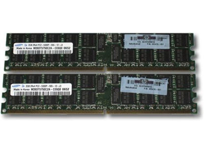 Picture of HP 4 GB REG PC2-5300 DDR2 2 x 2 GB Dual Rank Kit 408853-B21 432668-001
