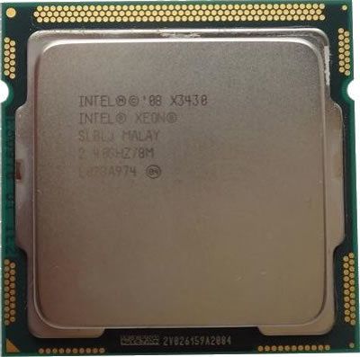 View Intel Xeon X3430 240Ghz4Core8MB95W Processor Kit SLBLJ information