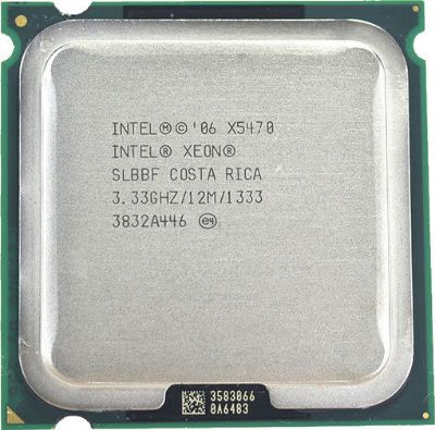 View Intel Xeon QuadCore X5470 333 GHz 1333 FSB 120 W SLBBF information