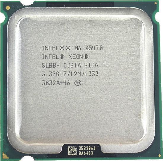 Picture of Intel Xeon Quad-Core X5470 (3.33 GHz 1333 FSB 120 W) - SLBBF
