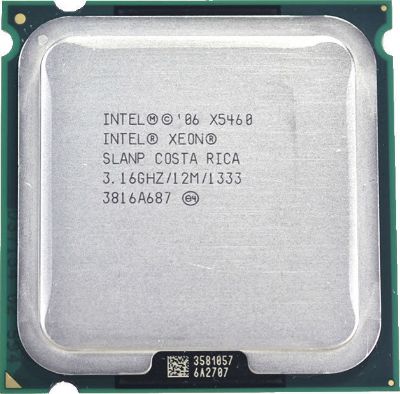 View Intel Xeon QuadCore X5460316 GHz 1333 FSB 120 W SLANP information