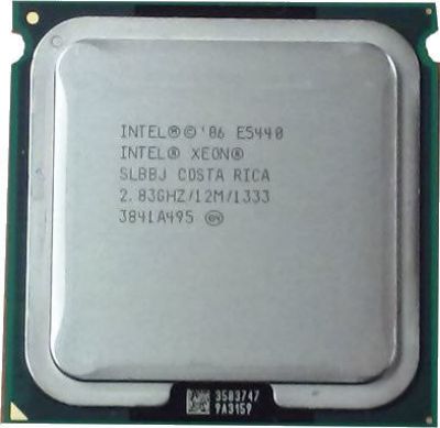 View Intel Xeon QuadCore E5440 283 GHz 1333 FSB 80 W SLBBJ information