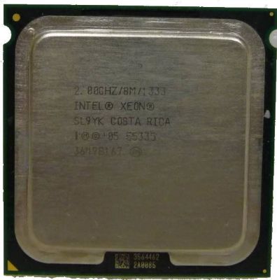 View Intel Xeon QuadCore E5335 200 GHz 80 Watts 1333 FSB SL9YK information