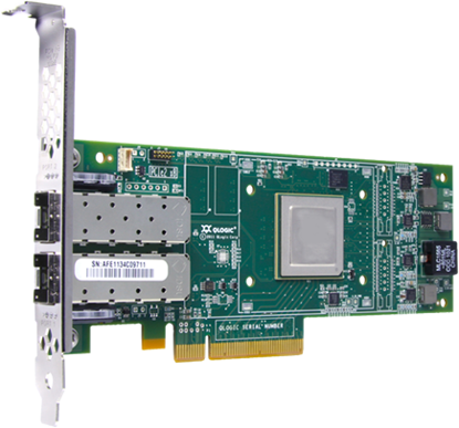 Picture of HPE StoreFabric SN1200E 16Gb Dual Port Fibre Channel Host Bus Adapter Q0L14A 870002-001