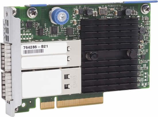 Picture of HPE InfiniBand QDR/Ethernet 10Gb 2-port 544+FLR-QSFP Adapter 764286-B21 764738-001