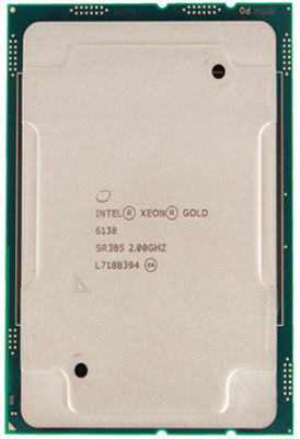 View Intel XeonGold 6138 20GHz20core125W Processor SR3B5 information
