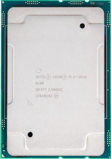Picture of Intel Xeon-Platinum 8180 (2.5GHz/28-core/205W) Processor SR377