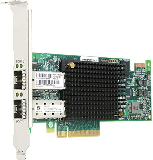 Picture of HP SN100E 16Gb 2-port PCIe Fibre Channel Host Bus Adapter  QR559A 676881-001
