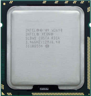 View Intel Xeon W3690 345GHz6Core12MB130W Processor Kit SLBW2 information