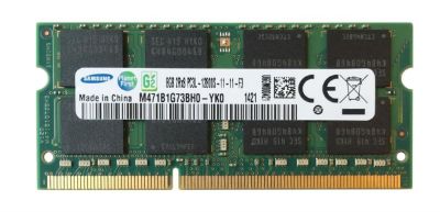 View Samsung 8GB 1x8GB PC3L12800 DDR3L1600 SODIMM Memory Module M471B1G73DB0YK0 information