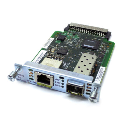 Picture of Cisco EHWIC 1 Port Dual Mode SFP(100M/1G) or GE(10M/100M/1G) EHWIC-1GE-SFP-CU