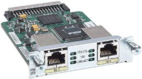 Picture of Cisco 2-Port 10/100 Routed-Port High-Performance WAN Interface Card HWIC-2FE