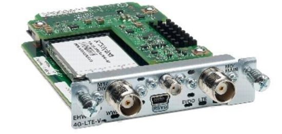 Picture of Cisco 4G LTE EHWIC for Europe LTE 800/900/1800/ 2100/2600 MHz 900/1900/2100 MHz UMTS/HSPA bands EHWIC-4G-LTE-G