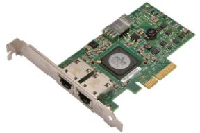 Picture of Dell Broadcom NetXtreme 5709 Dual Port 1Gbit Rj45 Ethernet PCIe Card F169G