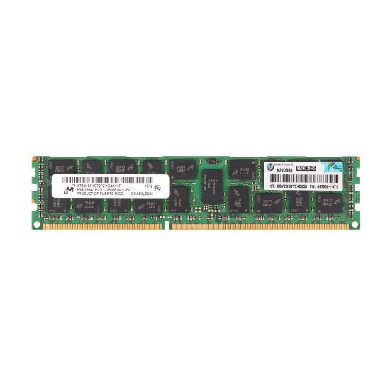 Picture of HP 8GB (1x8GB) Dual Rank x4 PC3L-10600 (DDR3-1333) Registered CAS-9 Low Power Memory Kit 604502-B21 606425-001