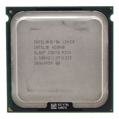 View Intel Xeon QuadCore L5420 250 GHz 1333 FSB 50 W LV SLARP information