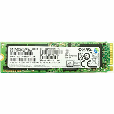 View HP 256GB M2 2280 NVMe Solid State Drive 793100001 information