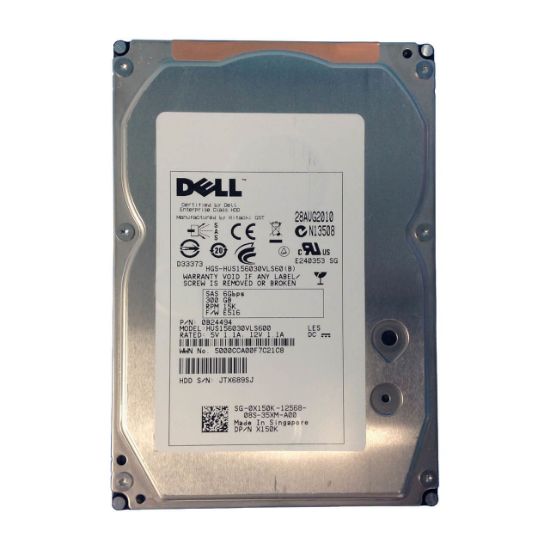 Picture of Dell 300GB SAS 15K 6G (3.5") Hard Drive X150K 0X150K