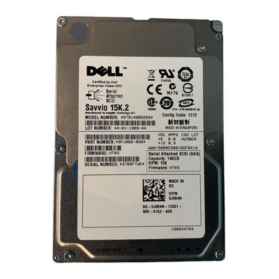 View Dell 146GB 15K 25 SAS Hard Drive J084N information