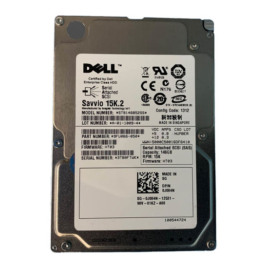 Picture of Dell 146GB 15K 2.5" SAS Hard Drive J084N