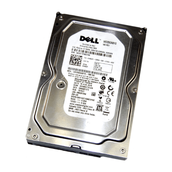 Picture of Dell 250GB SATA 7.2K 3G (3.5") Hard Drive H962F 0H962F