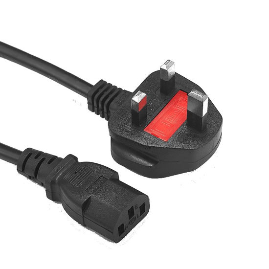 Picture of C13 to UK Plug 1M Power Cable C13-UKP