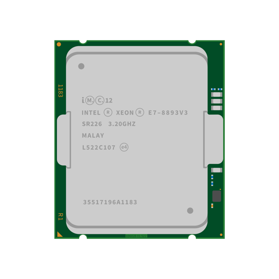 Picture of Intel Xeon E7-8893V3 (3.2GHZ/4-Core/45MB/140W) Processor SR226