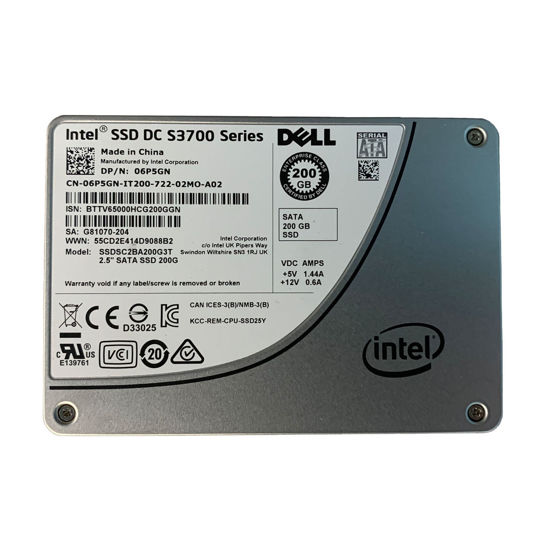 Picture of Dell 200GB 2.5" MLC SATA Solid State Drive Hard Drive 6P5GN