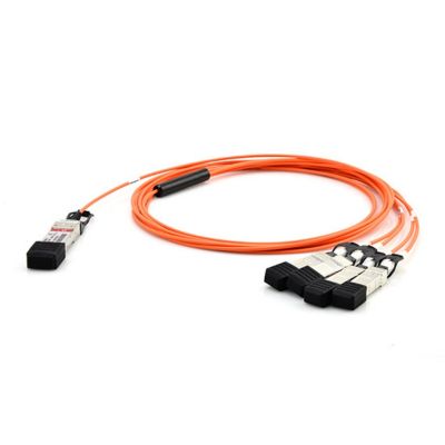 View Cisco Fiber Optic Cable QSFP to 4 x SFP 10Gbps Active Optical Cable 5m QSFP4X10GAOC5M information