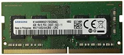 View Samsung 4GB 1Rx16 DDR42400MHZ NON ECC UDIMM M378A5244CB0CRC information