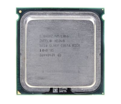 View Intel Xeon DualCore 5120 186 GHz 1066 MHz FSB SL9RY information