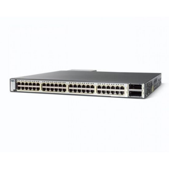 Picture of Cisco Catalyst 3750e 48 10/100/1000 Switch WS-C3750E-48TD-S