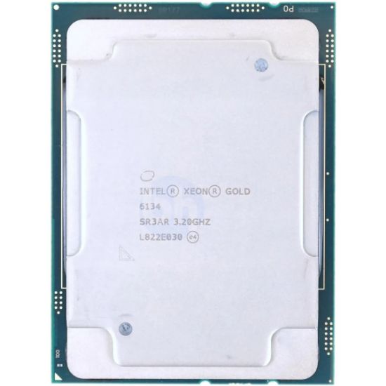 Picture of Intel Xeon-Gold 6134 (3.2GHz/8-core/130W) Processor SR3AR