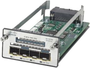 Picture of Cisco 2x 1Gb SFP+ 2x 10Gb SFP+ Port Ethernet Module C3KX-NM-10G