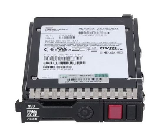 Picture of HPE 800GB NVMe x4 Lanes Write Intensive SFF (2.5") SCN Solid State Drive 736939-B21 765060-001