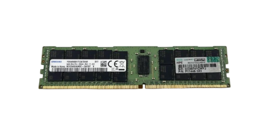 Picture of HPE 64GB (1x64GB) Dual Rank x4 DDR4-3200 CAS-22-22-22 Registered Smart Memory Kit P07650-B21 P20504-001 P11446-1A1