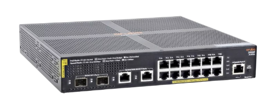 Picture of HPE Aruba Networking 2930F 12G PoE+ 2G/2SFP+ Switch JL693A