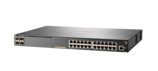Picture of HPE Aruba Networking 2930F 24G PoE+ 4SFP Switch JL261A