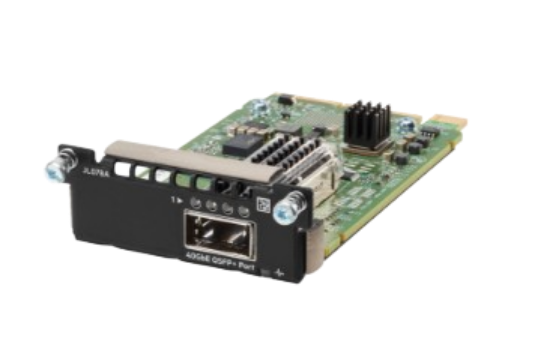 Picture of HPE Aruba Networking 3810M/2930M 1-port QSFP+ 40GbE Module JL078A