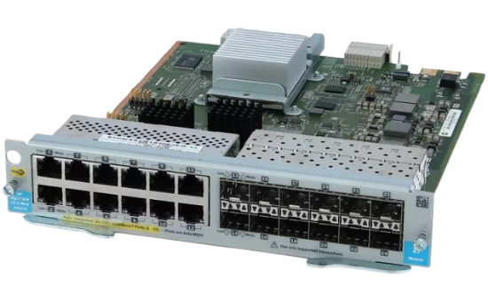 Picture of HPE 12-port Gig-T PoE+/12-port SFP v2 zl Module J9637A