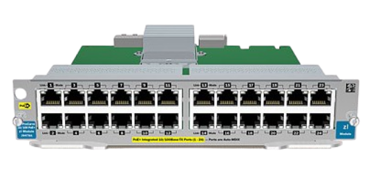 Picture of HP ProCurve 5400zl 24-Port 10/100 PoE+ zl Module J9478A