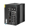Picture of HPE Aruba Networking 4100i 12-port 1GbE  (8-port Class 4 PoE and 4-port Class 6 PoE) 2-port SFP+ DIN Mount Switch JL817A