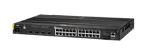 Picture of HPE Aruba Networking 4100i 24-port 1GbE  (20-port Class 4 PoE and 4-port Class 6 PoE) 4-port SFP+ Switch JL818A