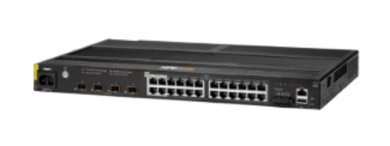 Picture of HPE Aruba Networking 4100i 24-port 1GbE  (20-port Class 4 PoE and 4-port Class 6 PoE) 4-port SFP+ Switch JL818A