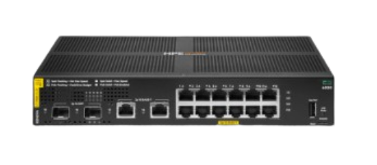 Picture of HPE Aruba Networking 6100 12G Class4 PoE 2G/2SFP + 139W Switch JL679A