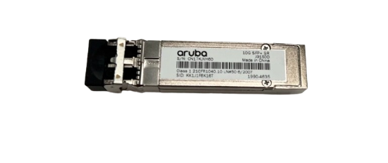 Picture of HPE Aruba Networking 10G SFP+ LC SR 300m OM3 MMF Transceiver J9150D  