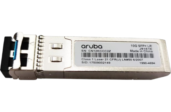 Picture of HPE Aruba Networking 10G SFP+ LC LR 10km SMF Transceiver J9151E  
