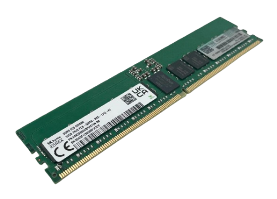 Picture of HPE 32GB (1x32GB) Dual Rank x8 DDR5‑4800 CAS‑40‑39‑39 EC8 Registered Smart Memory Kit P50311-B21 P56152-001 P43330-1A1